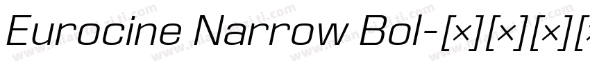 Eurocine Narrow Bol字体转换